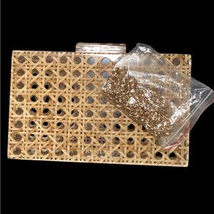 The Asilah Rattan Clutch